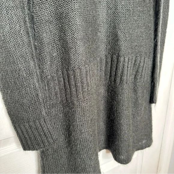Suzy Shier Cardigan Open Front Grey Size Medium - Picture 13 of 16